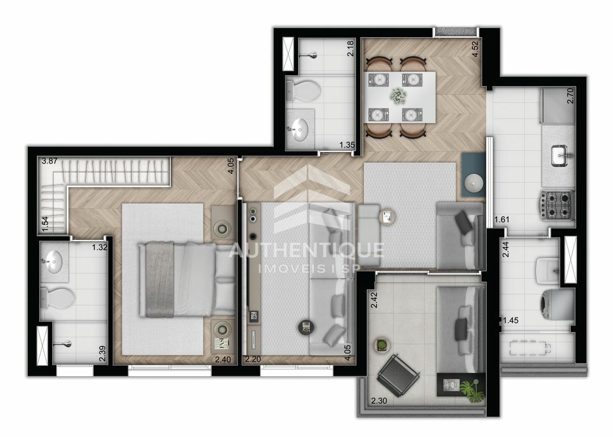 Apartamento, 2 quartos, 70 m² - Foto 19