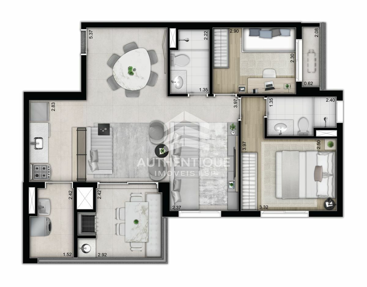 Apartamento, 2 quartos, 70 m² - Foto 13