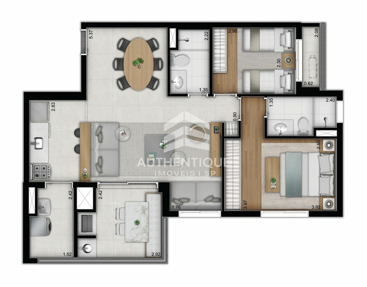 Apartamento, 2 quartos, 70 m² - Foto 15