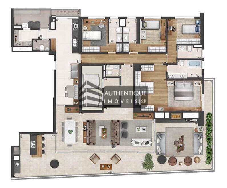 Apartamento à venda com 4 quartos, 288m² - Foto 29