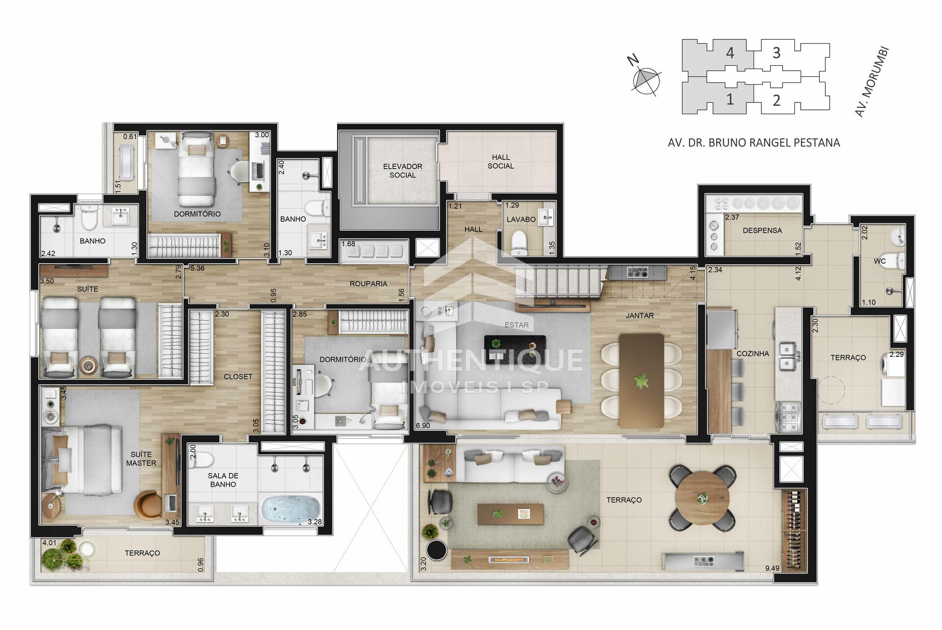 Cobertura, 4 quartos, 343 m² - Foto 31