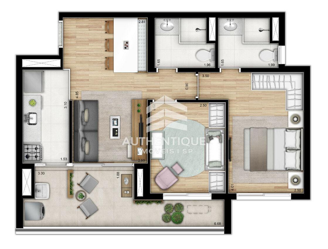 Apartamento, 1 quarto, 40 m² - Foto 23