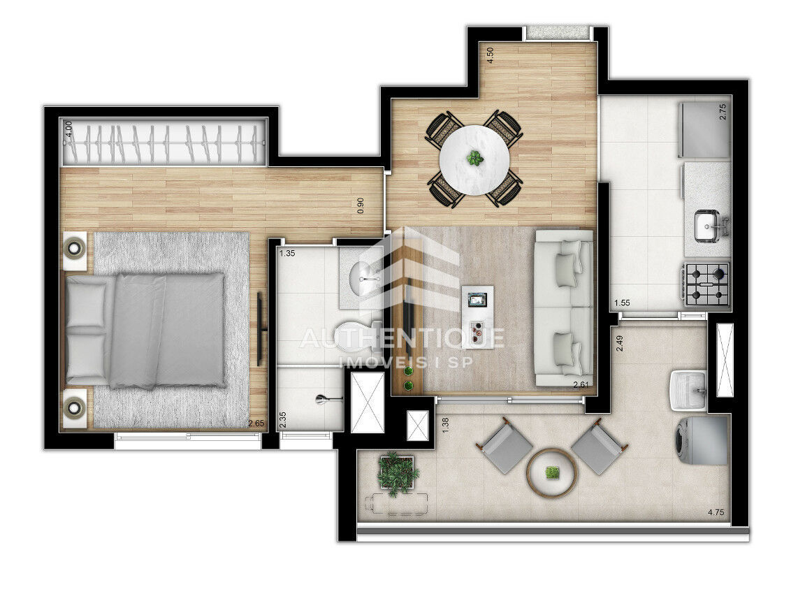 Apartamento, 1 quarto, 40 m² - Foto 22