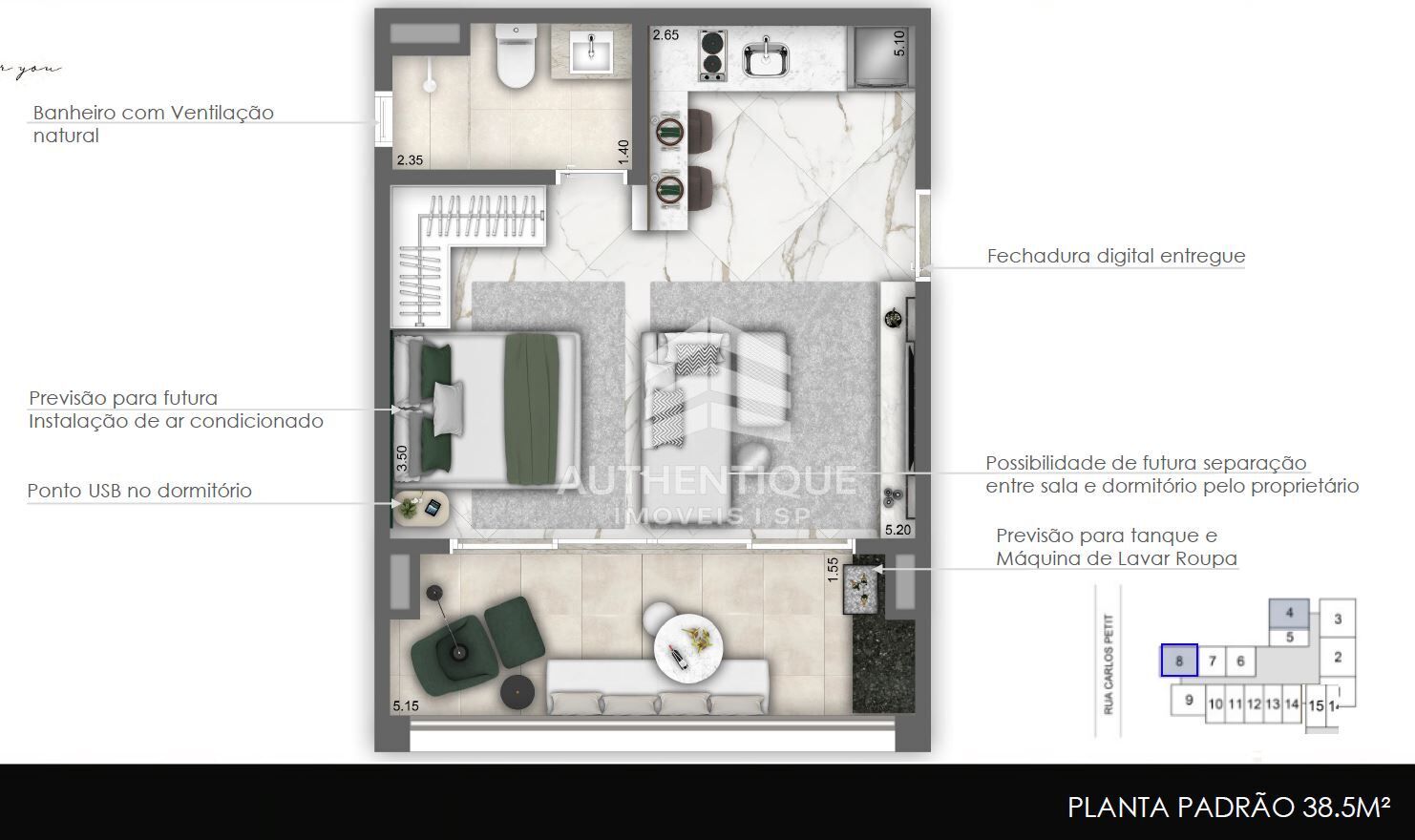 Apartamento, 1 quarto, 36 m² - Foto 35