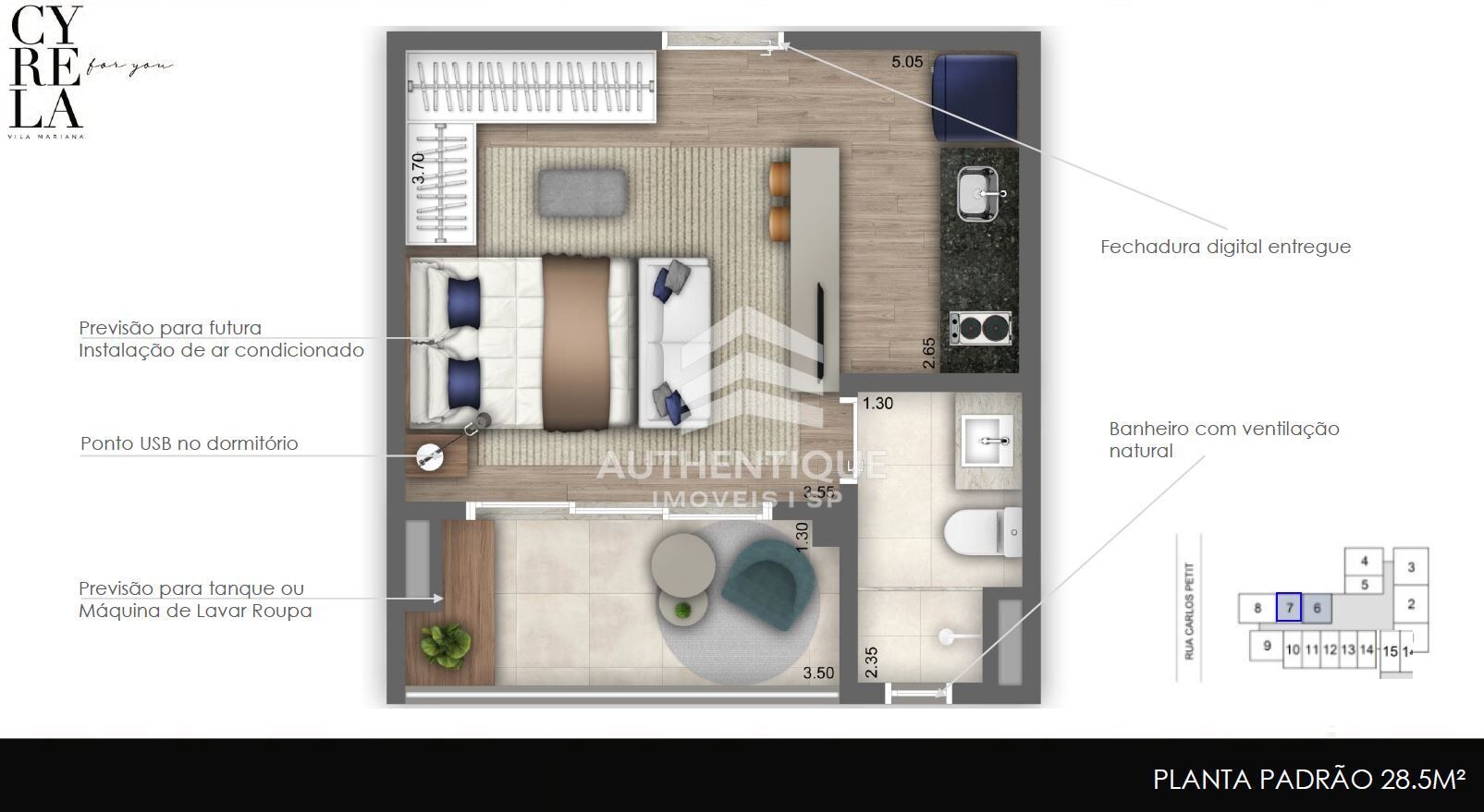 Apartamento, 1 quarto, 36 m² - Foto 34