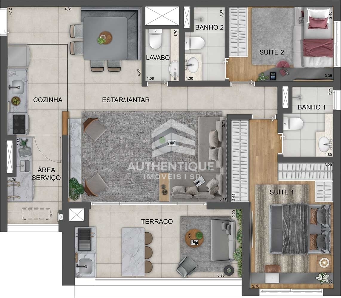 Apartamento, 3 quartos, 126 m² - Foto 31