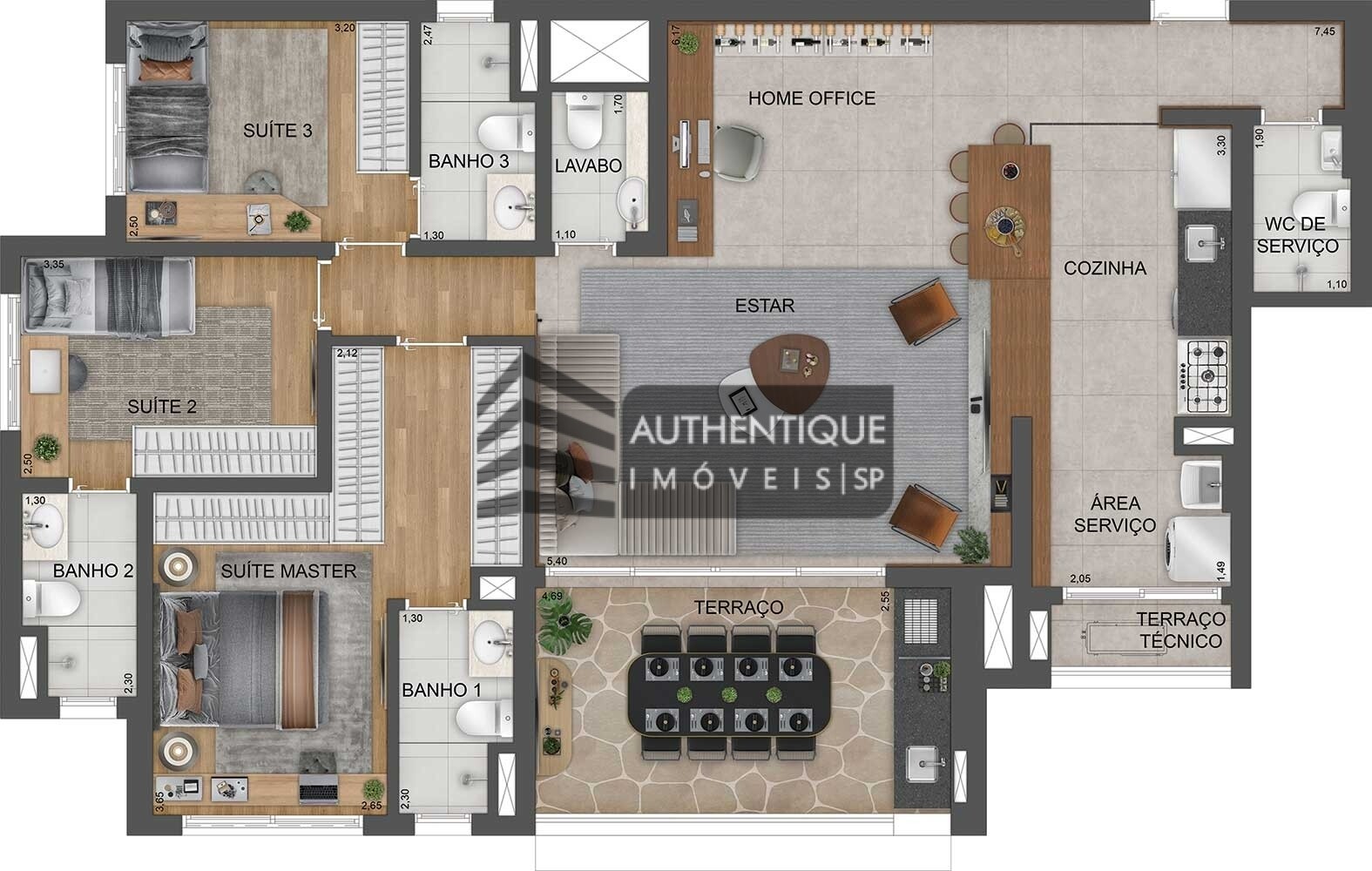 Apartamento à venda com 3 quartos, 126m² - Foto 34