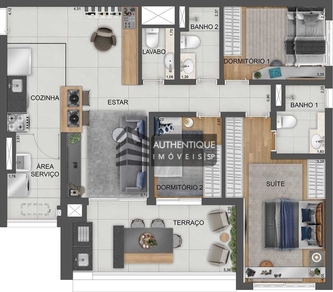 Apartamento à venda com 3 quartos, 126m² - Foto 33