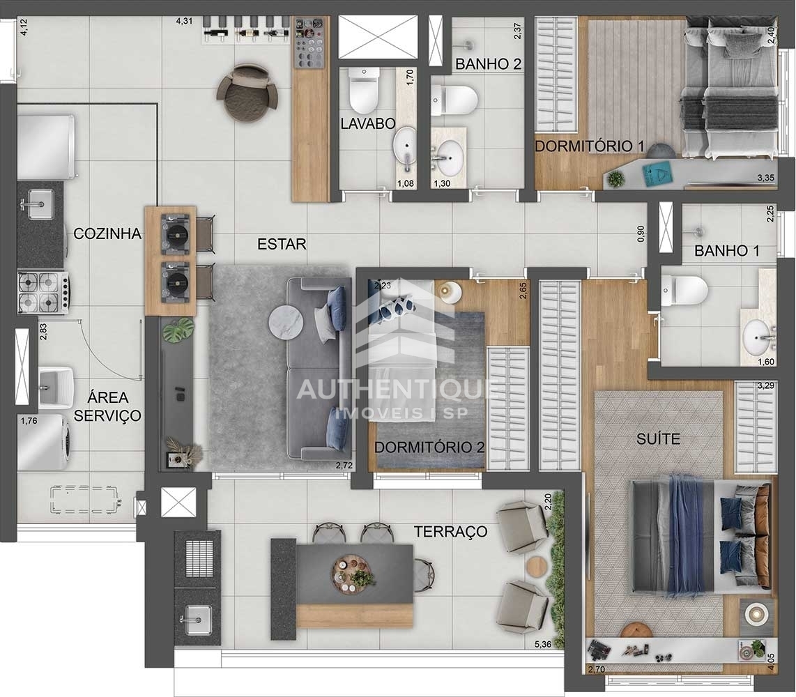 Apartamento, 3 quartos, 126 m² - Foto 33