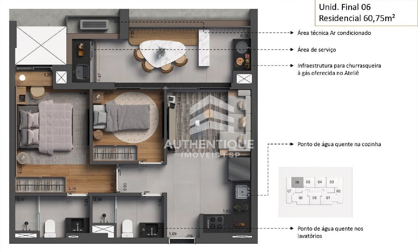 Apartamento, 2 quartos, 98 m² - Foto 22
