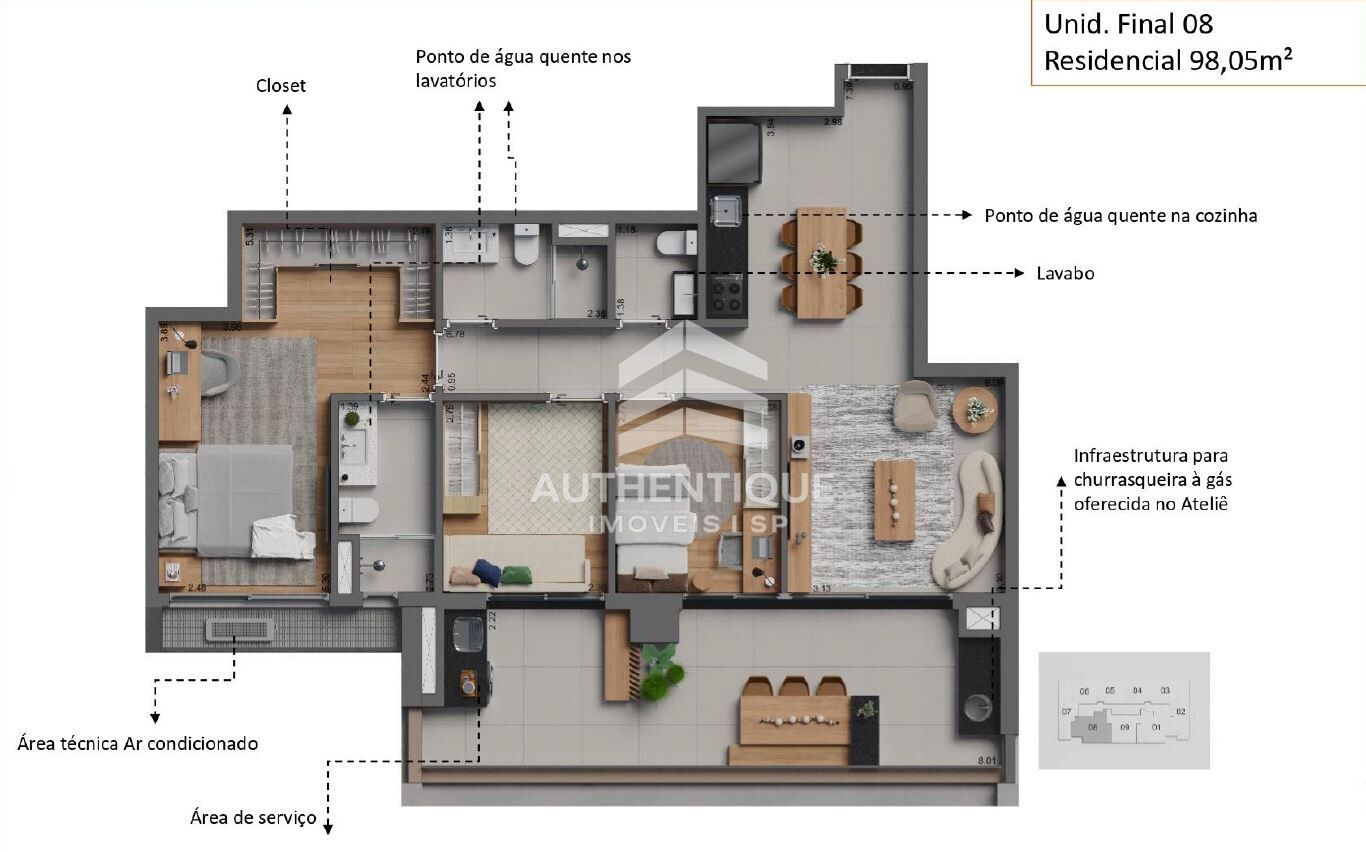 Apartamento, 2 quartos, 98 m² - Foto 24