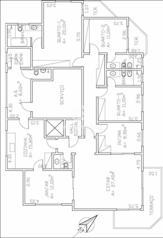 Apartamento, 3 quartos, 200 m² - Foto 9