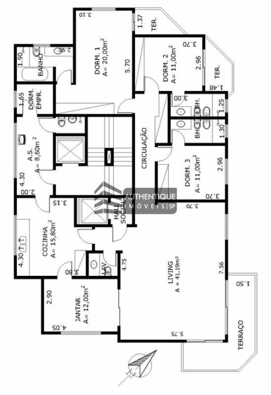 Apartamento à venda com 3 quartos, 200m² - Foto 10