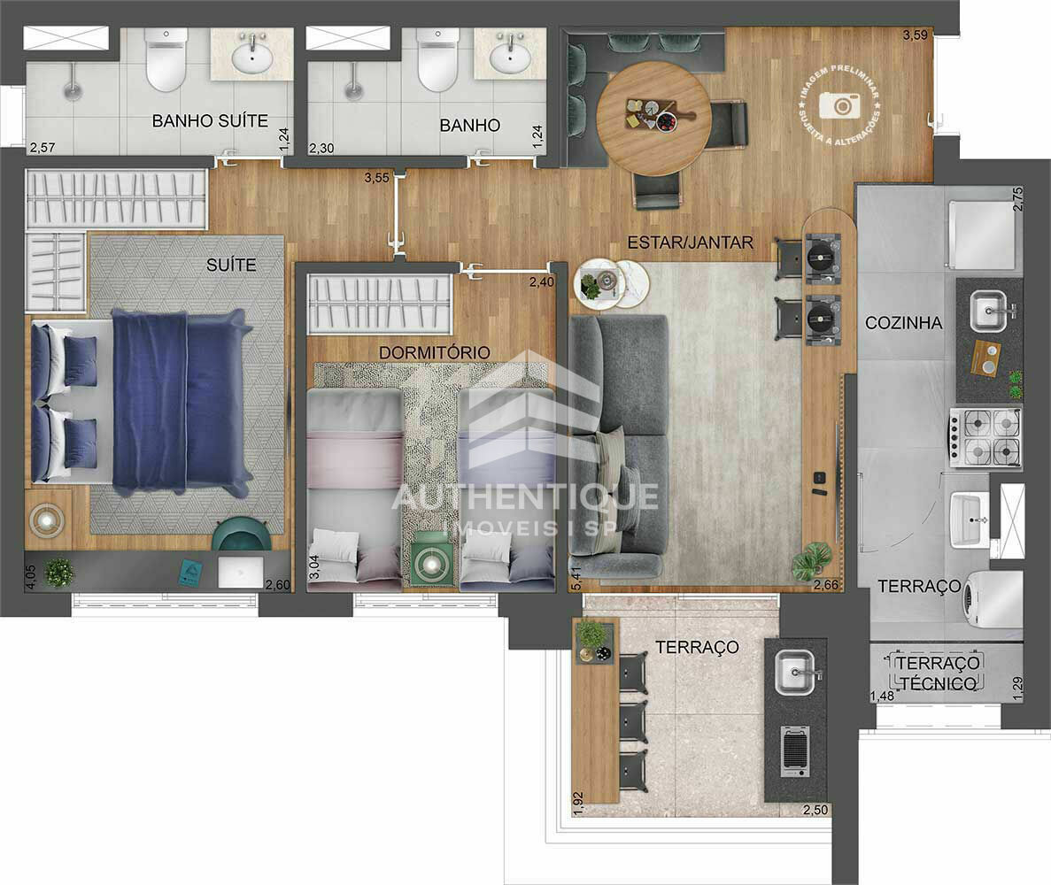 Apartamento, 2 quartos, 66 m² - Foto 43