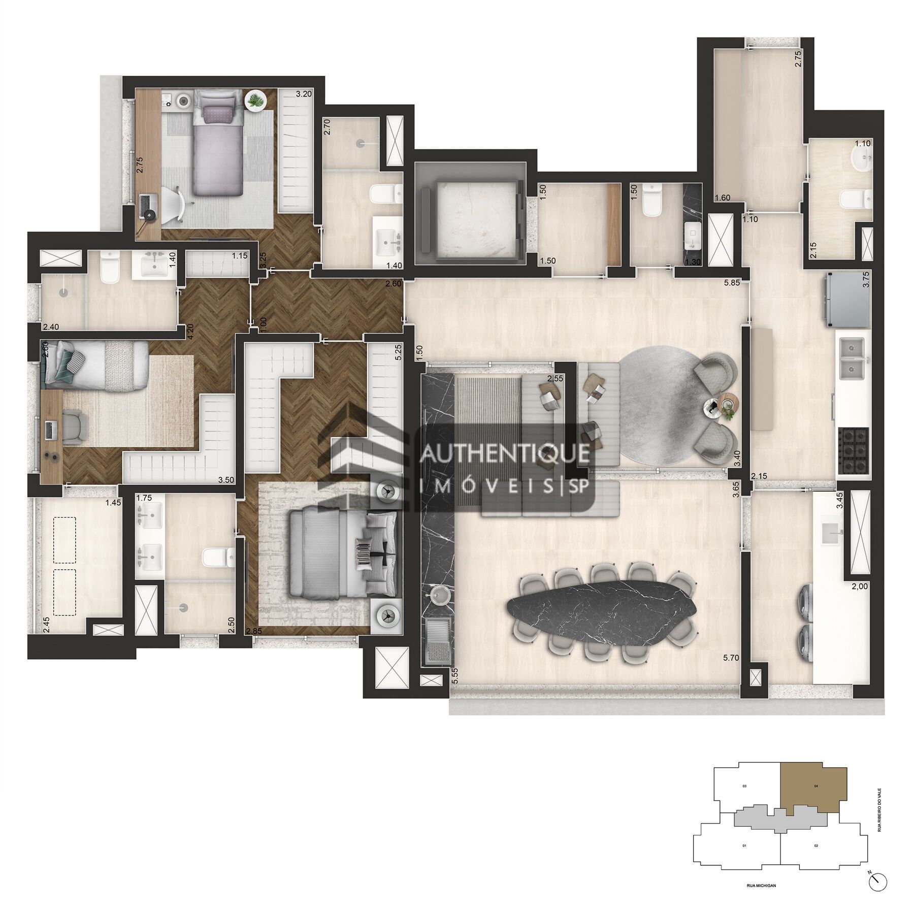 Apartamento, 3 quartos, 145 m² - Foto 18