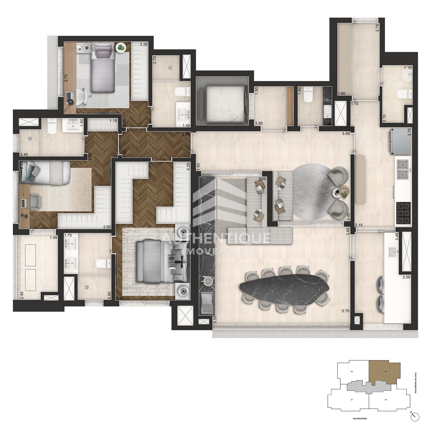 Apartamento, 3 quartos, 145 m² - Foto 18