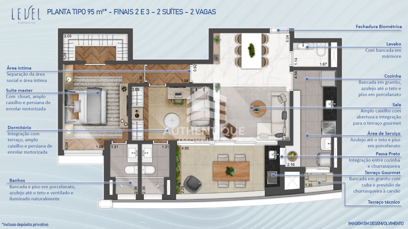 Apartamento, 2 quartos, 95 m² - Foto 33