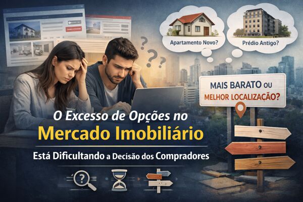 O excesso de opções no mercado imobiliário está dificultando a decisão dos compradores?