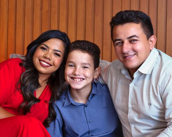 Está em família é um presente de Deus.