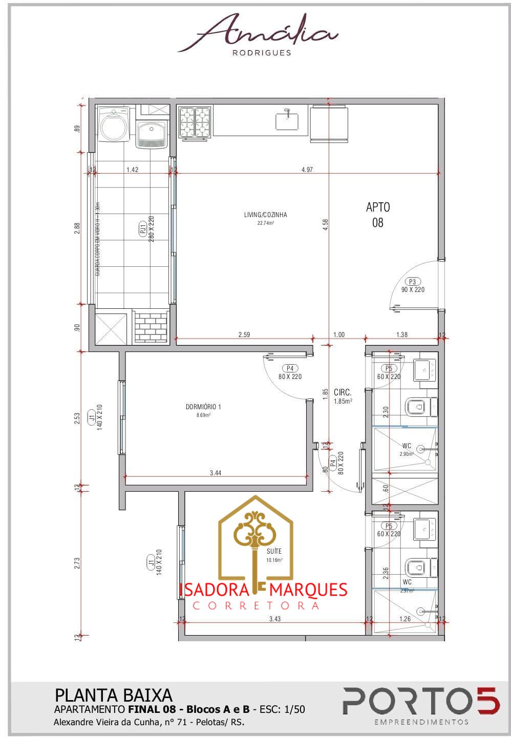 Apartamento de 2 quartos, 62m² no bairro Três Vendas, em Pelotas | Eu Corretor
