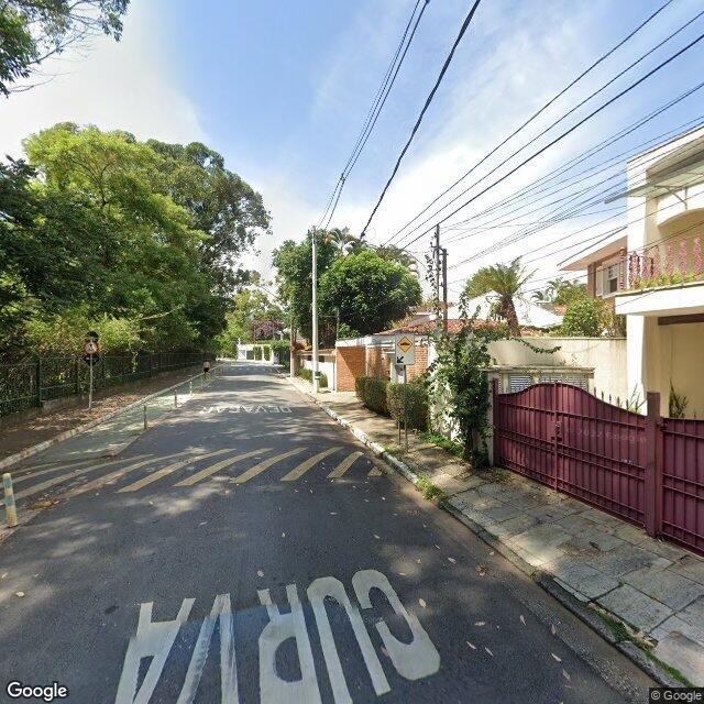 Imagem estática do "Street View" da localização