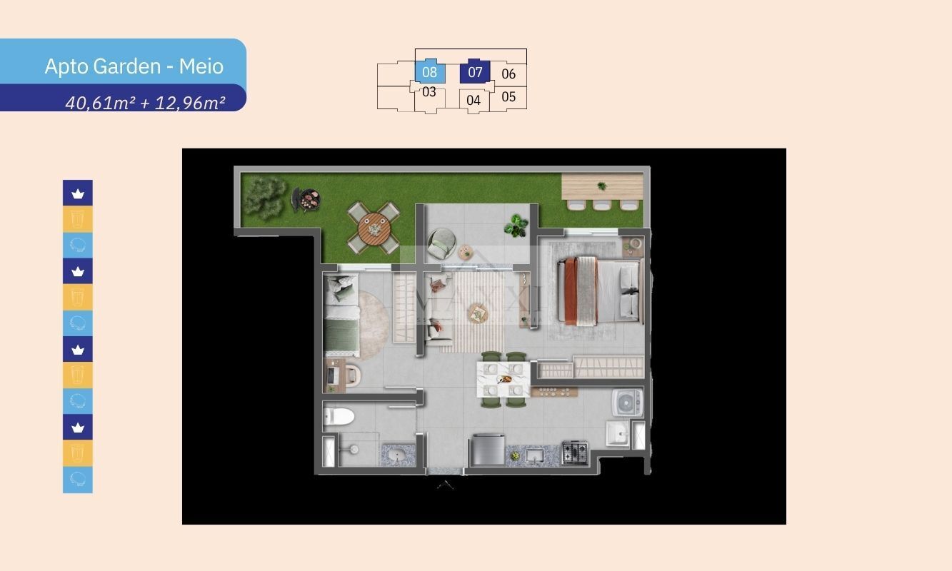 Apartamento, 2 quartos, 40 m² - Foto 20