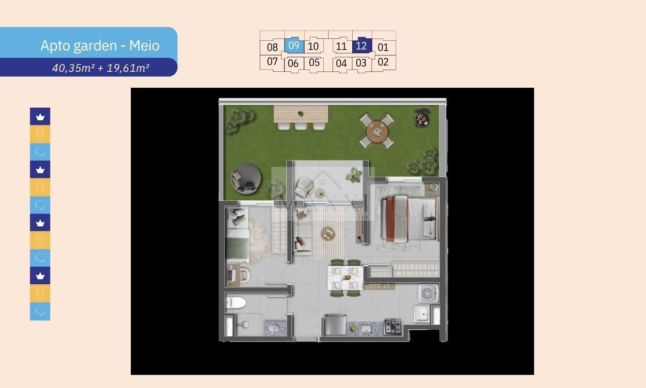 Apartamento, 2 quartos, 40 m² - Foto 18