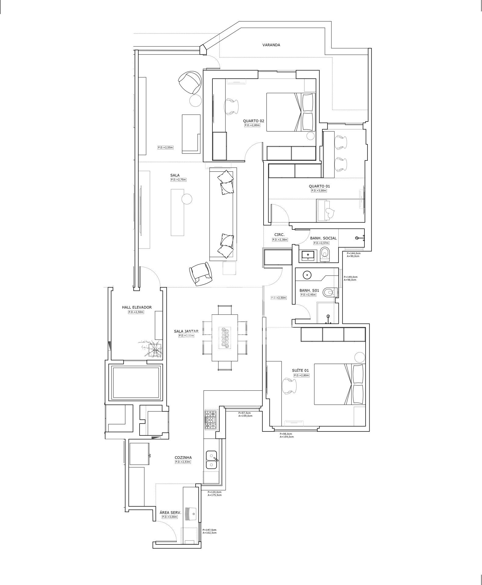 Apartamento à venda com 3 quartos, 135m² - Foto 31