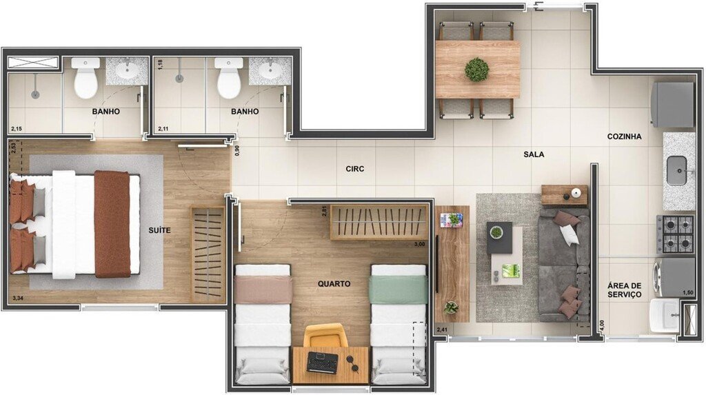 Apartamento à venda com 2 quartos, 47m² - Foto 23