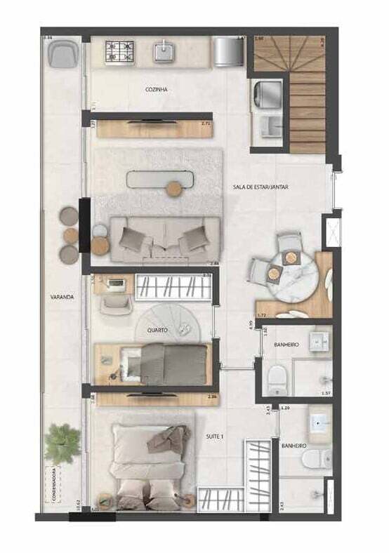 Apartamento à venda com 3 quartos, 99m² - Foto 47