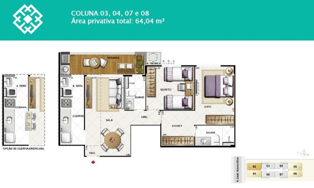 Apartamento à venda com 2 quartos, 64m² - Foto 31