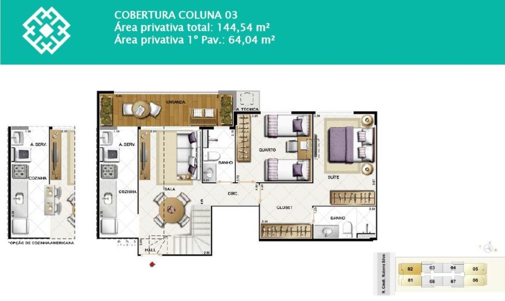 Apartamento à venda com 2 quartos, 64m² - Foto 33