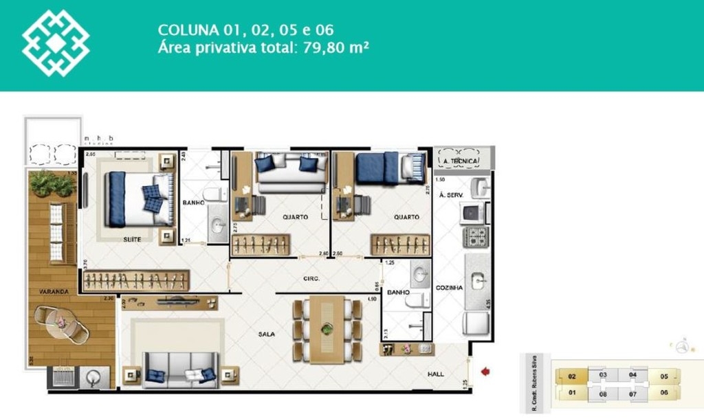 Apartamento à venda com 2 quartos, 64m² - Foto 32