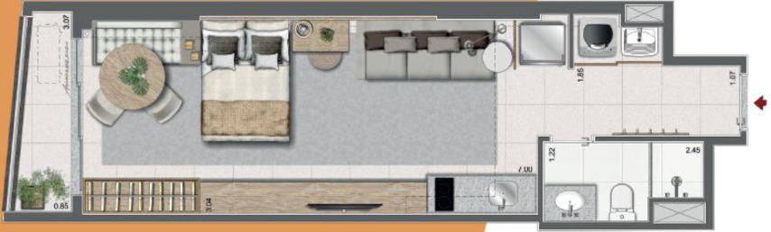 Apartamento à venda com 1 quarto, 51m² - Foto 27