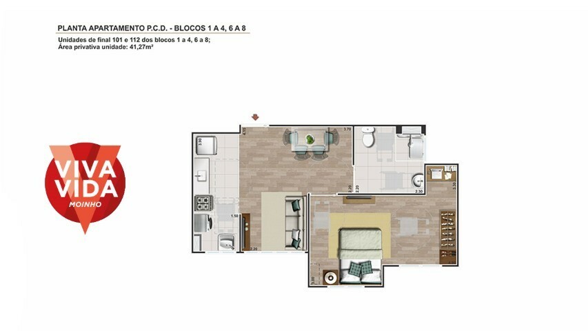 Apartamento à venda com 2 quartos, 41m² - Foto 14