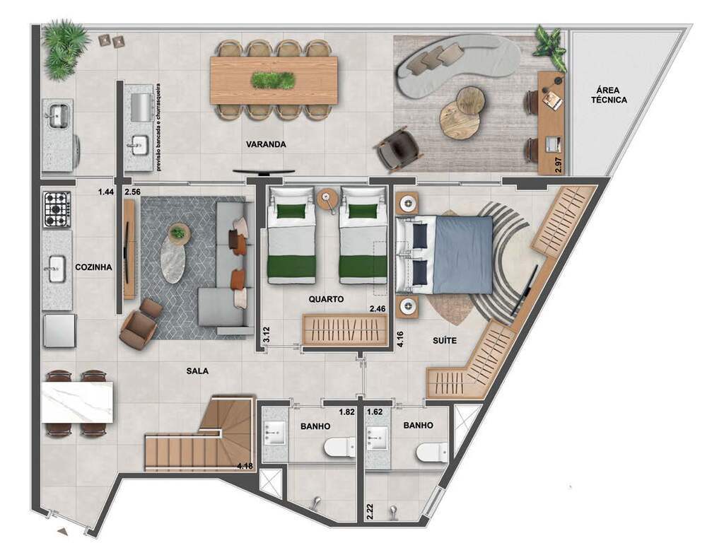 Apartamento à venda com 3 quartos, 127m² - Foto 40