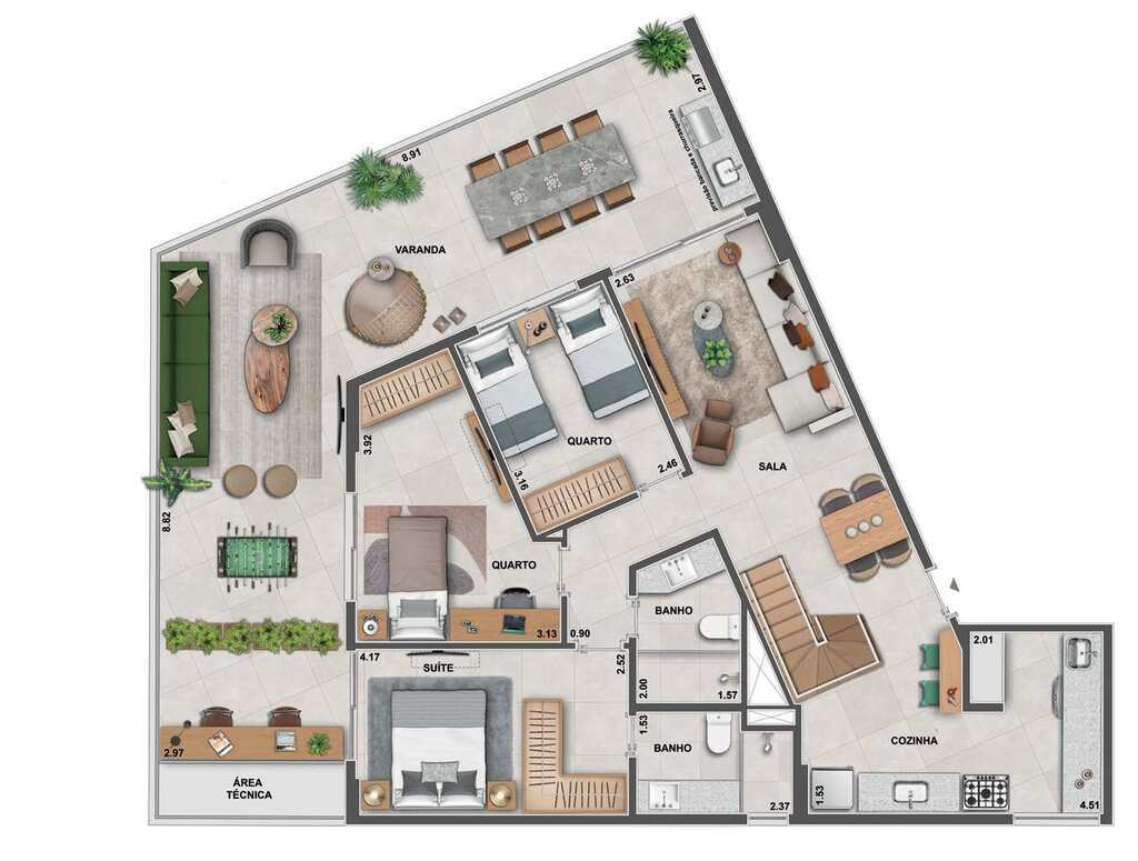 Apartamento à venda com 3 quartos, 127m² - Foto 42