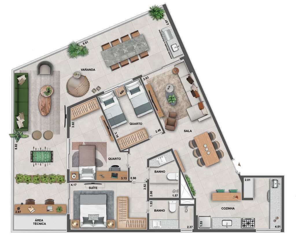 Apartamento à venda com 3 quartos, 127m² - Foto 28