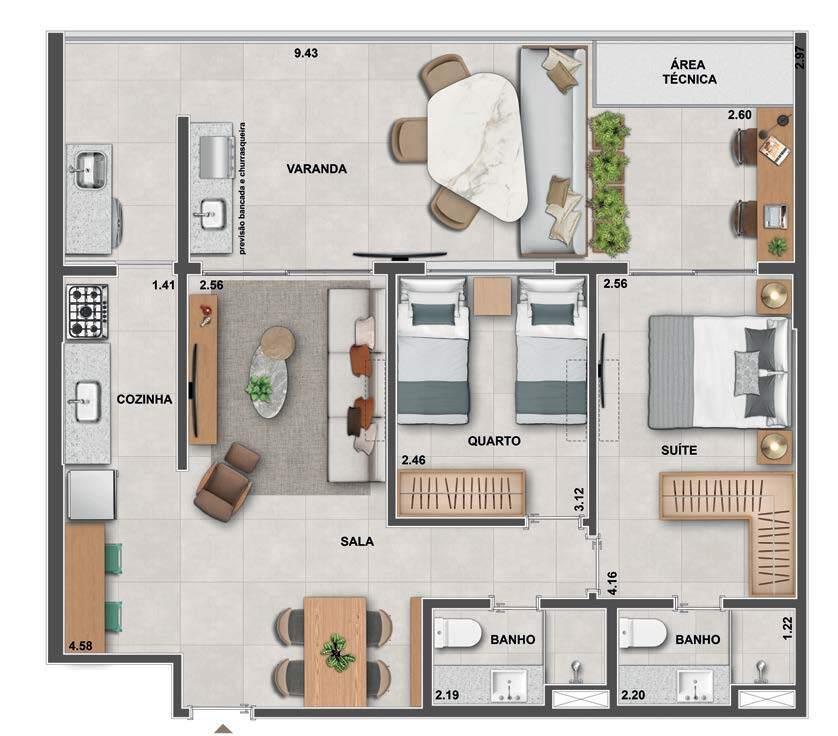 Apartamento à venda com 3 quartos, 127m² - Foto 22