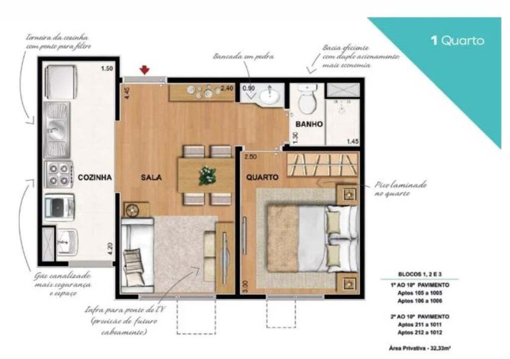 Apartamento à venda com 2 quartos, 42m² - Foto 20