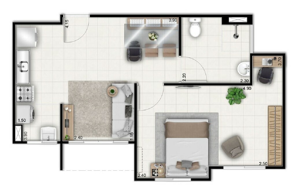 Apartamento à venda com 2 quartos, 43m² - Foto 26