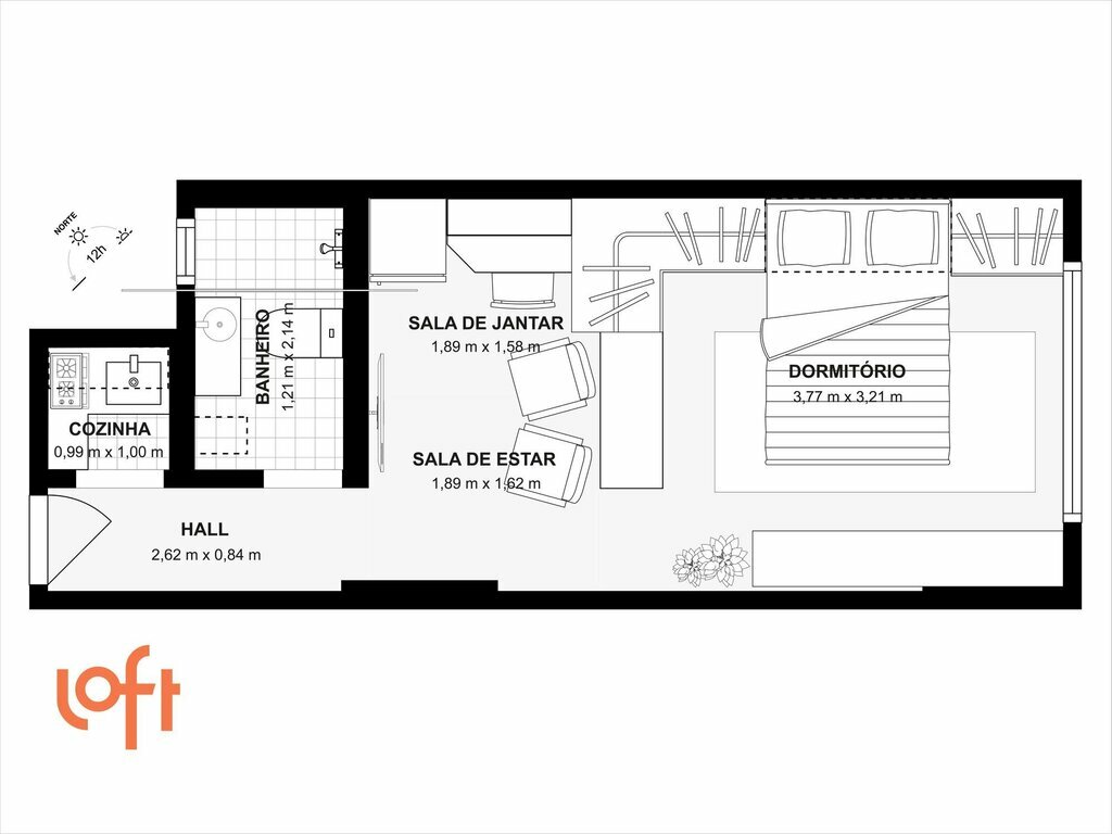 Apartamento à venda com 1 quarto, 26m² - Foto 24