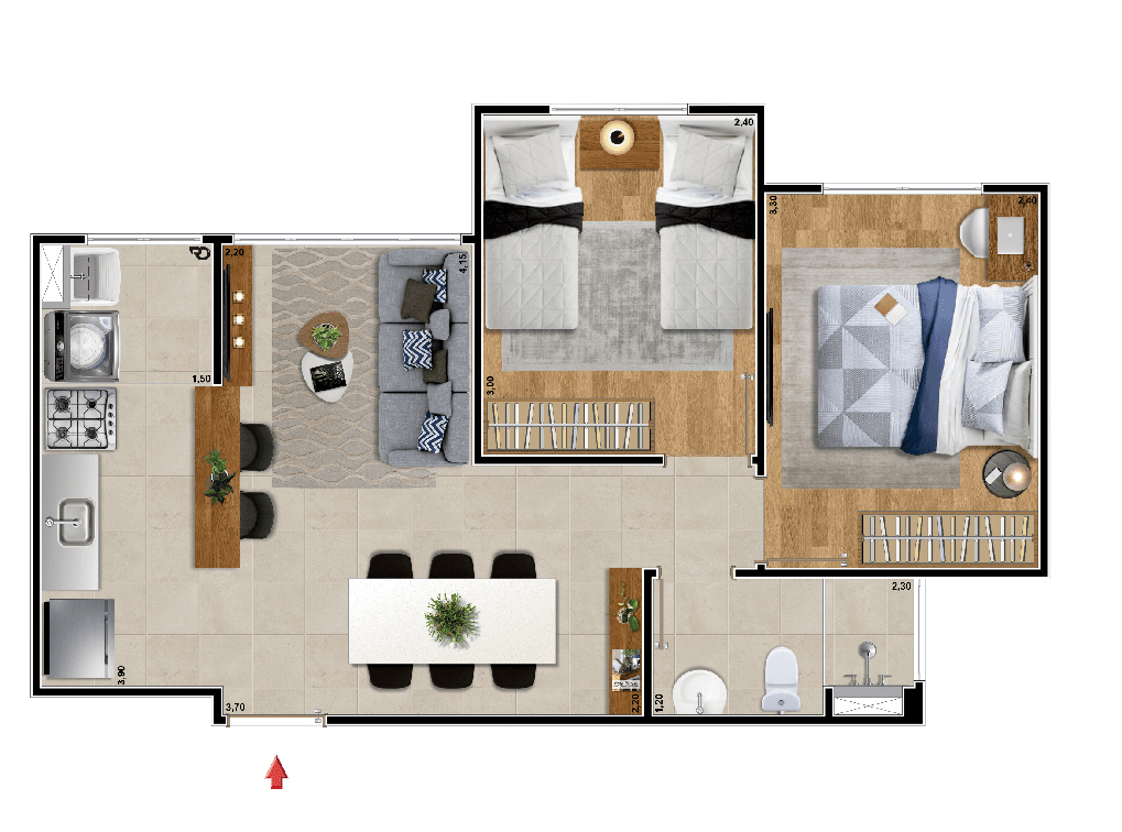 Apartamento à venda com 2 quartos, 43m² - Foto 17