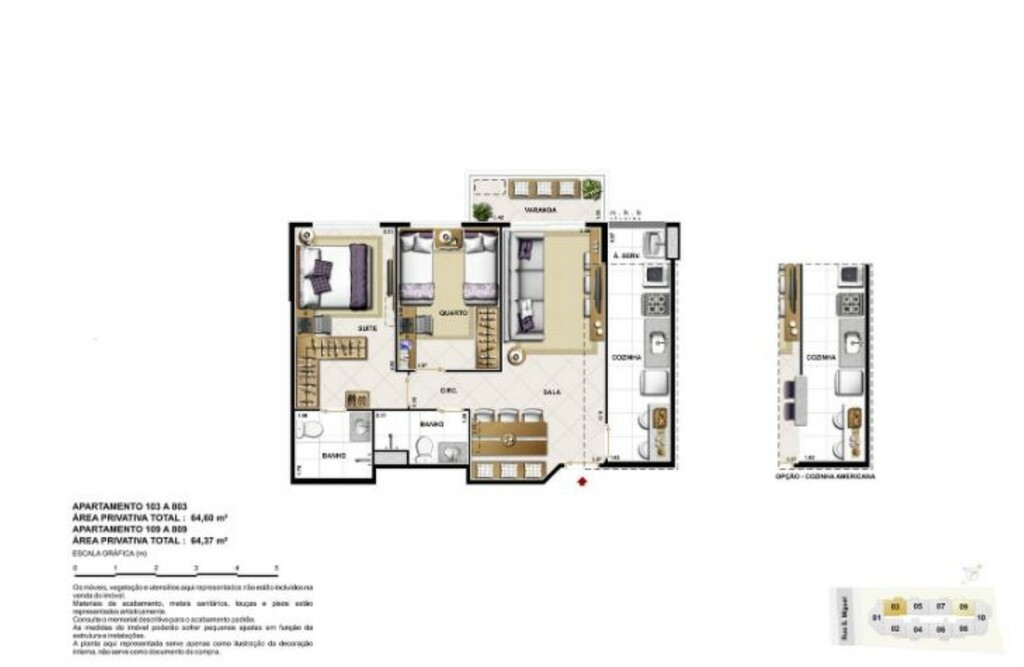 Apartamento à venda com 2 quartos, 65m² - Foto 24