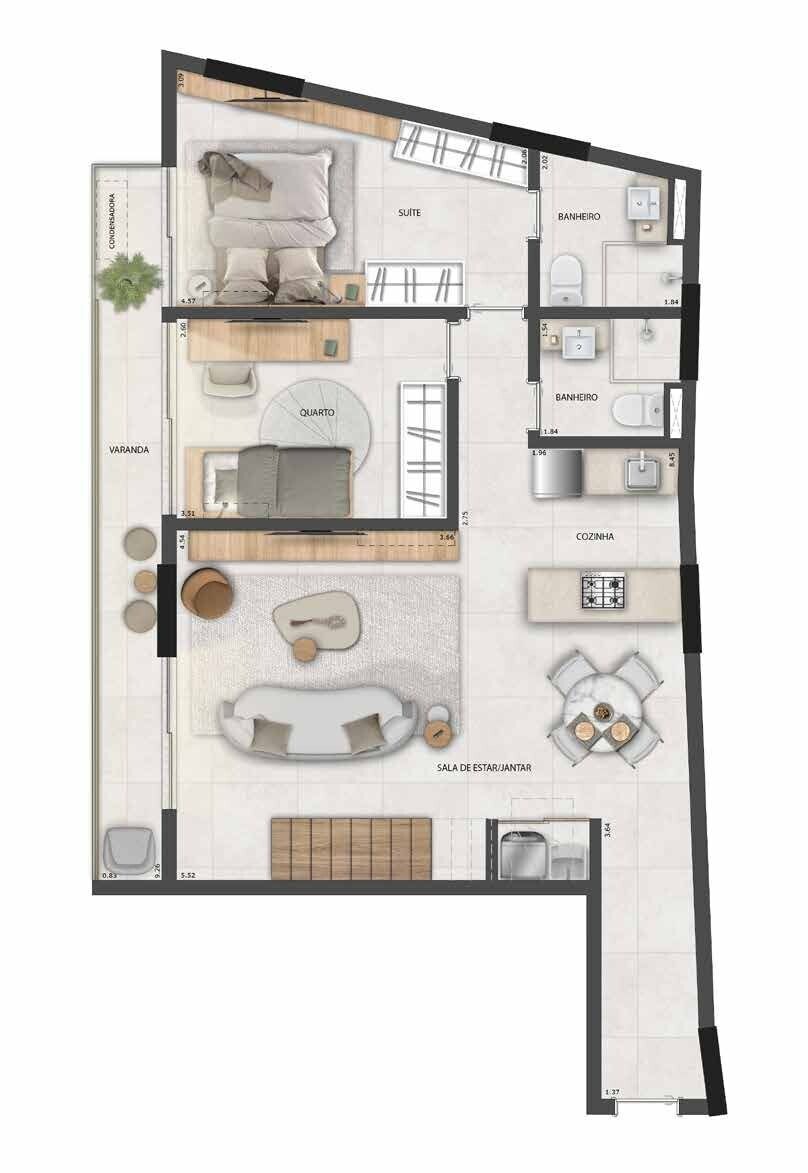 Apartamento à venda com 1 quarto, 75m² - Foto 49