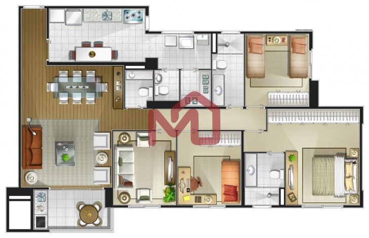 Cobertura, 4 quartos, 243 m² - Foto 42