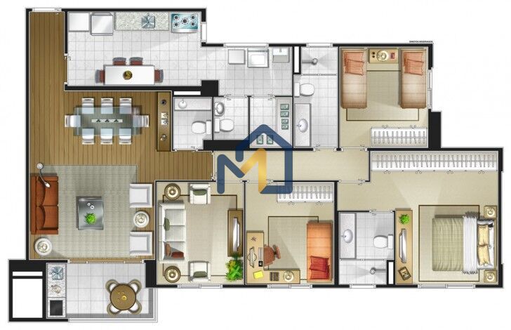 Cobertura, 4 quartos, 243 m² - Foto 42