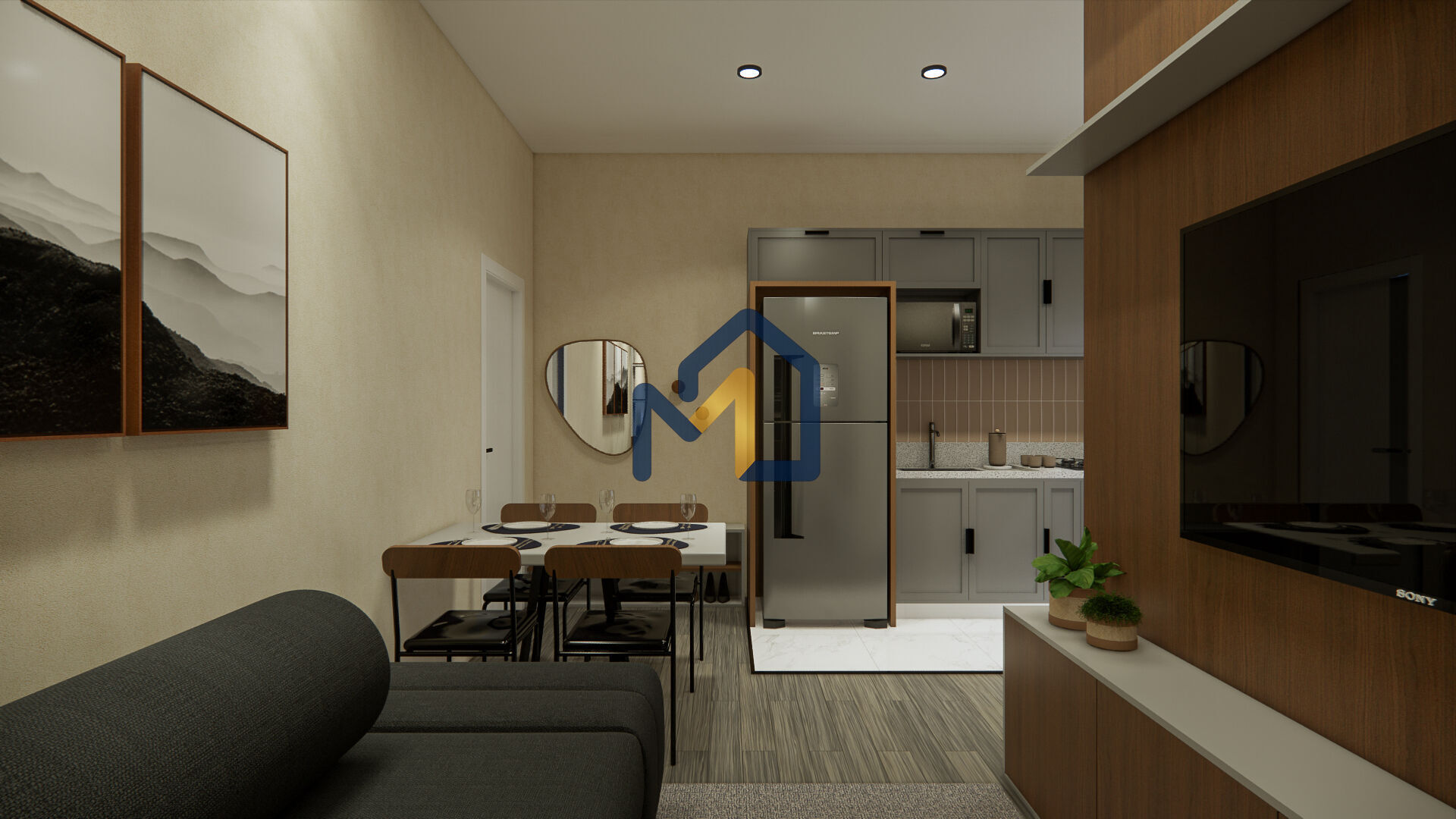 Apartamento, 1 quarto, 58 m² - Foto 3