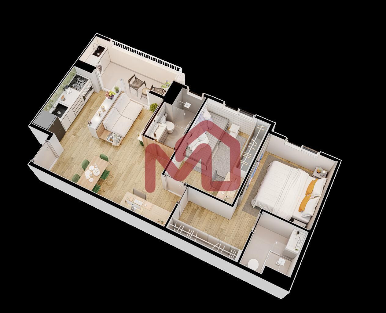 Apartamento, 2 quartos, 51 m² - Foto 13