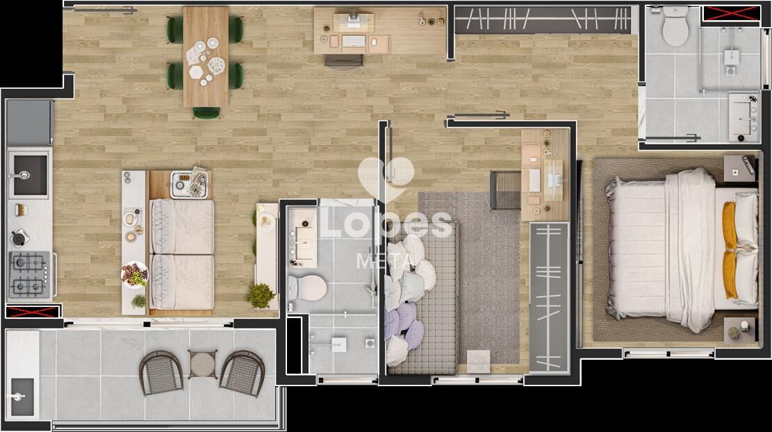 Apartamento, 2 quartos, 51 m² - Foto 12